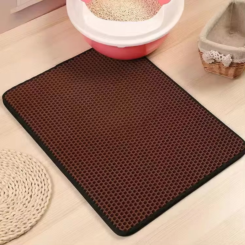 Tapis de Litière pour Chat – Sol Propre & Sans Traces