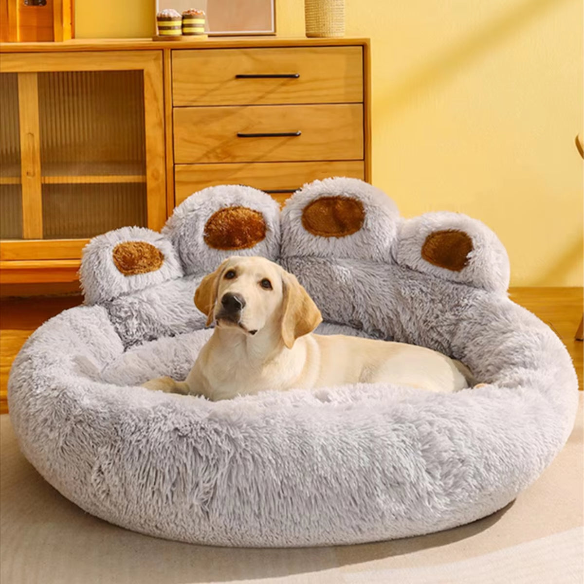Panier pour Chien Cocooning – Confort & Chaleur Maximale