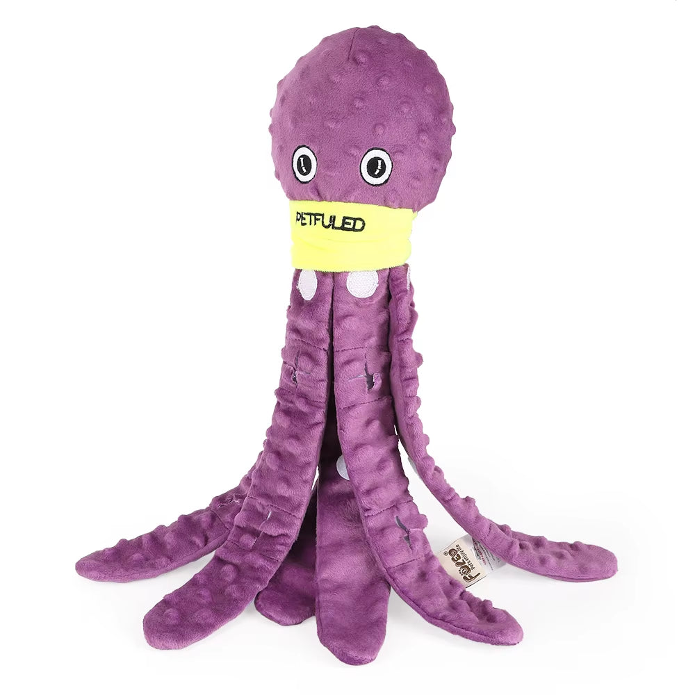 🐙 Jouet d’Occupation pour Chien – Peluche Pieuvre Interactive